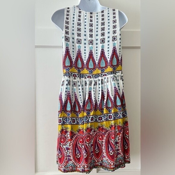 Umgee Summer Sleeveless Paisley Boho Geometric Dress Size M - Picture 13 of 16